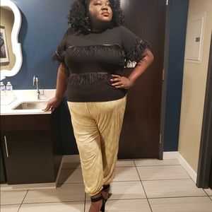 Gold pants